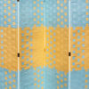 70.75" in BEACH BLUE/NATURAL HANDCRAFTED PAPER STRAW WEAVE ON 2" LEGS - Image 2