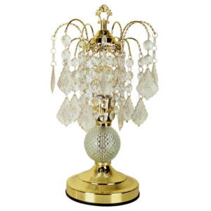 15"H Glass Touch Accent Lamp - Gold
