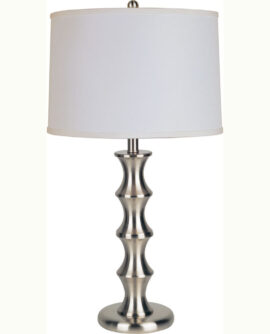 29.5" Metal Table Lamp - Satin Nickel