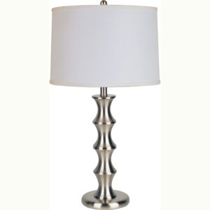 29.5" Metal Table Lamp - Satin Nickel
