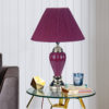 27" Ceramic Table Lamp - Burgundy - Image 2