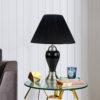 27" Ceramic Table Lamp - Silver/Black - Image 2