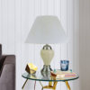27" Ceramic Table Lamp - Silver/Ivory - Image 2