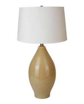 28" Ceramic Table Lamp - Beige