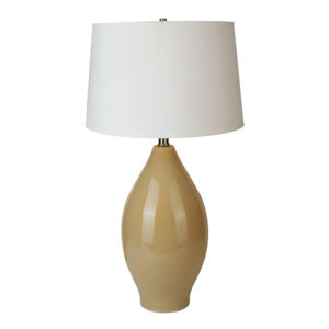 28" Ceramic Table Lamp - Beige