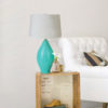 28" Ceramic Table Lamp - Teal - Image 2