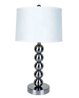 29" Metal Table Lamp - Satin Nickel