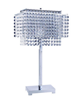 28"H CRYSTAL STRINGS TABLE LAMP