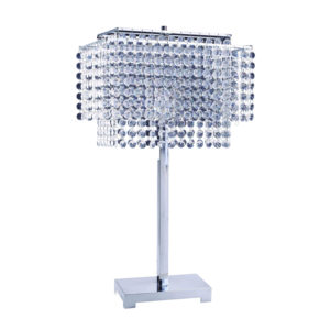 28"H CRYSTAL STRINGS TABLE LAMP