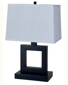 22" Square Table Lamp - Dark Bronze