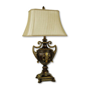 30" Urn-Shape Table Lamp - Antique Gold