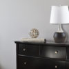 24"H ESPRESSO/SILVER TOUCH-ON TABLE LAMP - Image 3