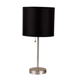 19"H BLACK BRUSH STEEL TABLE
