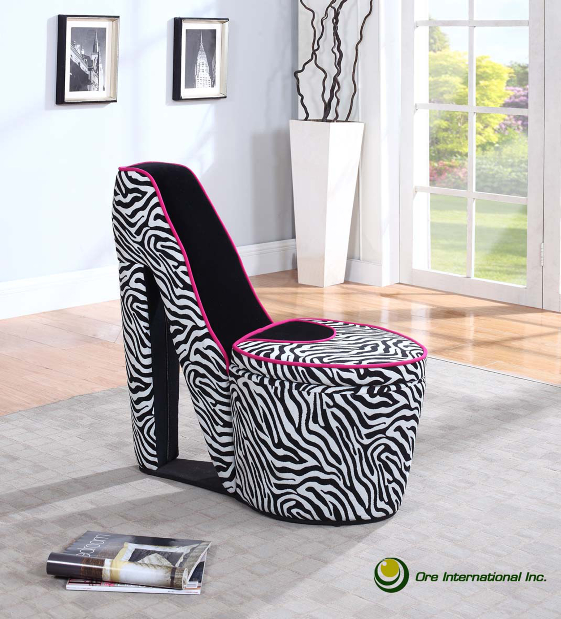 Shoe Chair & Lace Throw Pillow | Custom Upholstered Chairs |  WickedElements.com