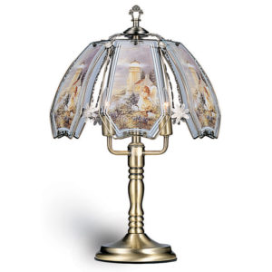 23.5" LIGHTHOUSE ANT BRASS TOUCH-ON TABLE LAMP