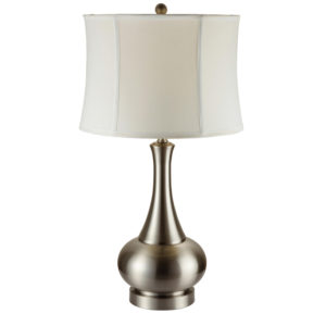 30" Brushed Silver Urn Table Lamp