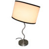 28.5"H Black Wave Table Lamp w/ Convenient Outlet, Adjustable Bulb Socket - Image 3