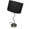 28.5"H Black Wave Table Lamp w/ Convenient Outlet, Adjustable Bulb Socket - Image 5