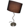 28.5"H Black Wave Table Lamp w/ Convenient Outlet, Adjustable Bulb Socket - Image 4