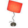 28.5"H Red Wave Table Lamp w/ Convenient Outlet, Adjustable Bulb Socket - Image 2