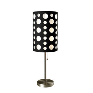 30"in MODERN RETRO BLACK-WHITE TABLE LAMP