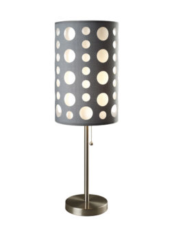 30"in MODERN RETRO GRAY-WHITE TABLE LAMP