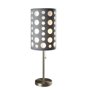30"in MODERN RETRO GRAY-WHITE TABLE LAMP