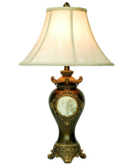 29"H Handcrafted Bronze Table Lamp