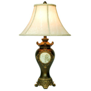 29"H Handcrafted Bronze Table Lamp
