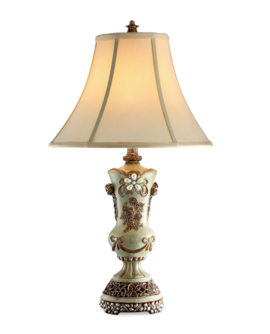 28.5"H VINTAGE ROSE TABLE LAMP