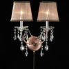 17"in ROSIE ROSE COPPER CRYSTAL HARD-WIRED WALL SCONCES - Image 2