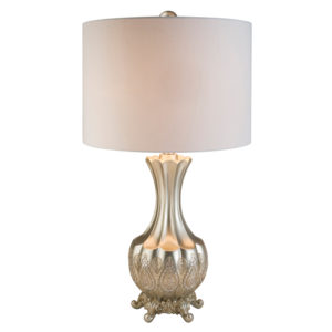 30"H Traditional Royal Silver and Gold Table Lamp