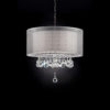 19"in MOISELLE DOUBLE SHADE 3-LIGHTS CRYSTAL HARD-WIRED CEILING LAMP - Image 2