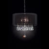 19"in EFFLEURER DOUBLE SHADE 3-LIGHTS CRYSTAL HARD-WIRED CEILING LAMP - Image 2