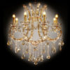30" GALLANT COGNAC CRYSTAL 8-LIGHTS LED HARD-WIRED CEILING LAMP - Image 2