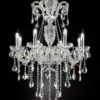37" in EILISH SILVER CRYSTAL 8-LIGHTS LED HARD-WIRED CHANDELIER - Image 2