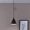 8"in BLACK INDUSTRIAL BARN METAL HARD-WIRED PENDANT CEILING - Image 2