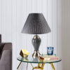 27"in CERAMIC AND METAL TABLE LAMP - SILVER/GRAY - Image 2