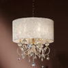 24.5" in AURORA BAROCCO SHADE CRYSTAL GOLD CEILING LAMP - Image 2