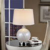 25.5" in AKOYA OFF WHITE GLASS TABLE LAMP - Image 2