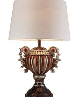 29.5" in DELICATA BRONZE SILVER URN TABLE LAMP