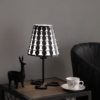 16"in TRACI BLACK GEOMETRIC METAL TABLE LAMP - Image 3