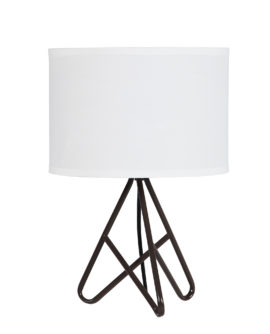 17.5" in WATSON ESPRESSO METAL TRIPOD TABLE LAMP