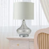 24.5" in LEANN FLUTED CLEAR GLASS TABLE LAMP - Image 2