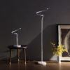 19" in LED MATTE WHITE CURVILINEAR S-CURVE SPIRAL TUBE LED TABLE LAMP - Image 6