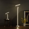 19" in LED MATTE WHITE CURVILINEAR S-CURVE SPIRAL TUBE LED TABLE LAMP - Image 7