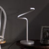 19" in LED MATTE WHITE CURVILINEAR S-CURVE SPIRAL TUBE LED TABLE LAMP - Image 3