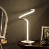 19" in LED MATTE WHITE CURVILINEAR S-CURVE SPIRAL TUBE LED TABLE LAMP - Image 4