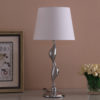 24" in ERTE ART DECO SILHOUETTE SILVER TABLE LAMP - Image 3