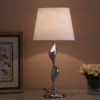 24" in ERTE ART DECO SILHOUETTE SILVER TABLE LAMP - Image 4